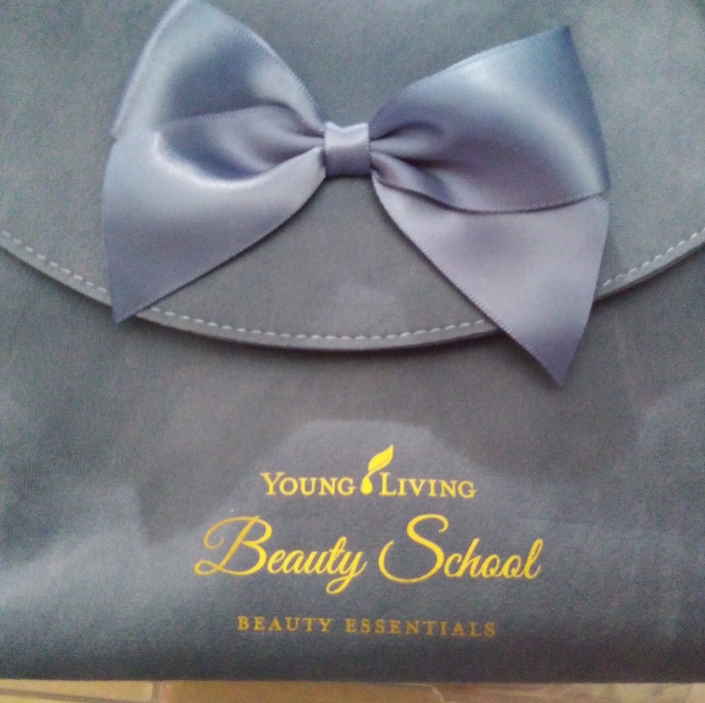 New Young Living Blue Bow Beauty School Bag